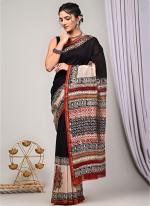 Chanderi Silk Multi Colour Casual Wear Printed Saree